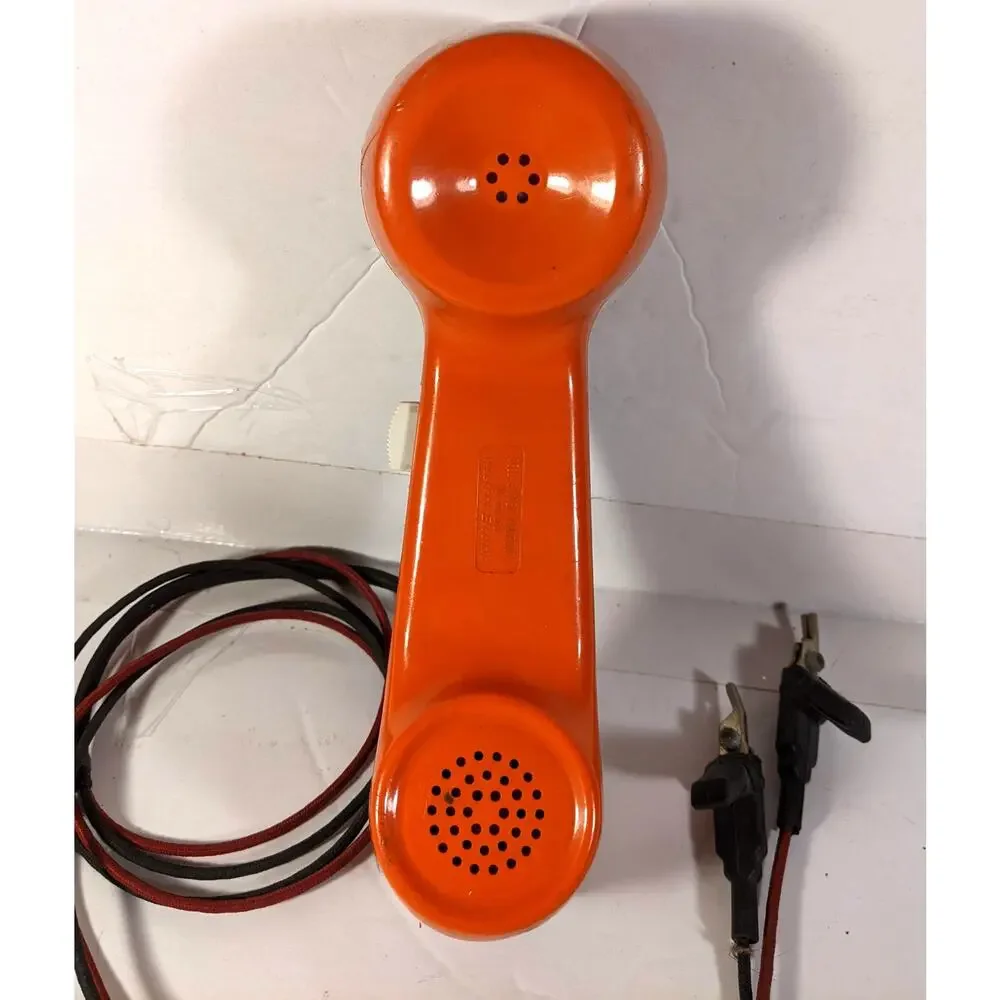 Vintage Telephone Lineman's Rotary Line Tester Handset SEE DESCRIPTION